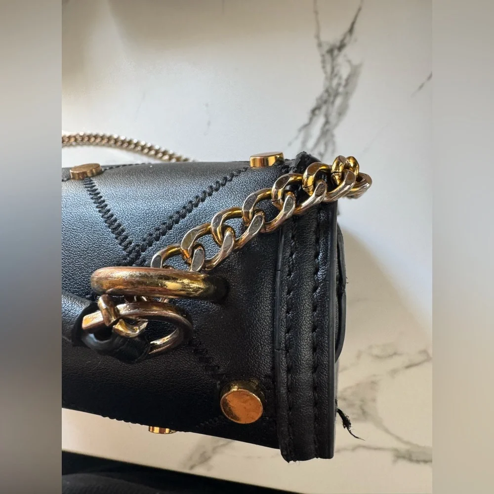 Love Moschino Black Quilted Shoulder Chain ⛓️💥 Bag - Picture 11 of 13
